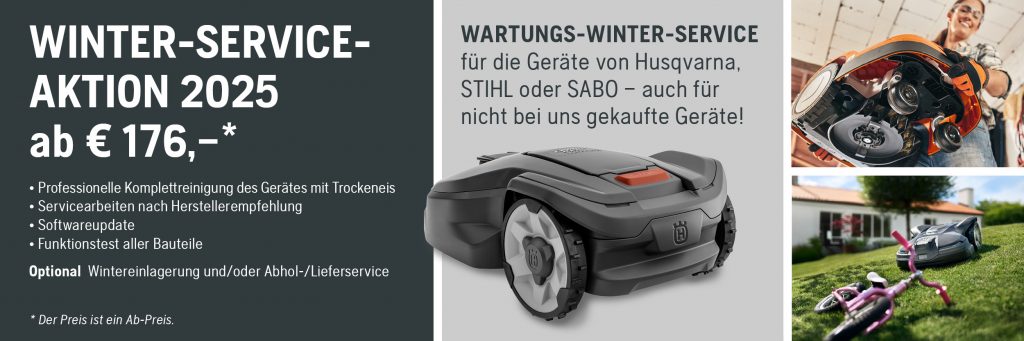 Winterservice für Mähroboter